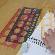 VEDANA 원형모양자 20CM 기술사자템플릿