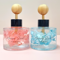 아마레센트 플라워 차량용 디퓨저 120ml, 화이트머스크(파란수국), 1개