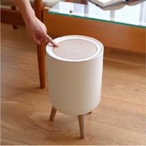 원터치 인테리어휴지통 7리터 미끄럼방지 10리터쓰레기통 화장실휴지통, 중 7L, 1개