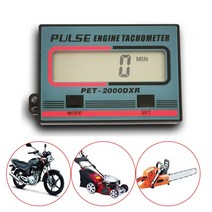 타코미터 디지털 엔진 타코미터 게이지 2 및 4 스트로크 점화 플러그 오토바이 ATV 잔디 깎는 기계에 대한