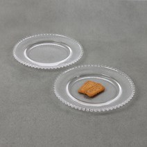 듀드랍 플레이팅 유리접시, 2p