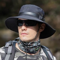 [사은품증정] 랄라닷 남자 등산모자 여름모자 카우보이 사파리 모자 캠핑 낚시 아웃도어 햇빛가리개 자외선차단 챙 모자