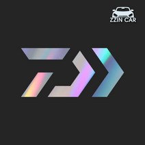 찐카 다이와 2 캠핑 데칼스티커 ZCCP-07 /캠핑스티커 /DAIWA스티커, 그레이, 대형