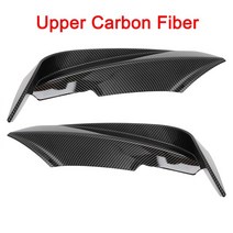 앞범퍼 스플리터 안개등 커버 트림 플랩 카나드 바디 키트 BMW 3 시리즈 스포츠 2012-2019, 04 Carbon Fiber Upper