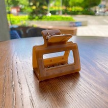 INS 패션 한국 아크릴 스퀘어 헤어 클립 여성용 헤어핀 집게형 액세서리 스타일링 도구