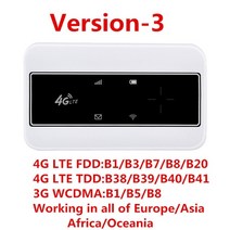 와이파이 공유기 와이파이 증폭기 와이파이 에그 포켓와이파이 4g 모바일 lte wifi 라우터 휴대용 wi-fi 핫스팟 무선 포켓 라우터 sim 카드 슬롯이있는 여행용 145, 협력사, 화이트-3
