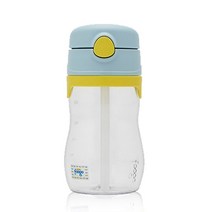 푸고 트라이탄 빨대컵 325ml, 블루, 1개