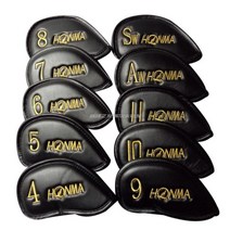 혼마 HONMA 골프채 커버 아이언 드라이버 우드 세트, 아이언 세트 단면  골드 레터링1