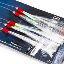 웜기어 감속기 낚시 바늘 배스 대구 미끼 바다 리그 태클 보트 후크 스레드 깃털 로프 5 개