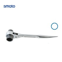 스마토 라쳇렌치 숏 깔깔이 복스렌치 휴대용 만능렌치 스패너, 10x13mm