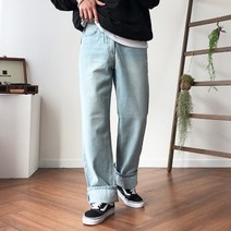 로디 롤업 와이드 데님 팬츠 28~38size