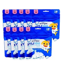 핑크퐁 아기상어 자일리100 핀란드100% 자일리톨, 40g, 9봉