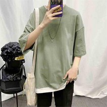 리더스 리더스 남자 반팔티셔츠 여름 데일리 라운드넥 민트컬러 (5689467)