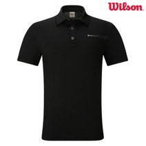 [WILSON]윌슨 스판 반팔 카라티셔츠 7205M BLACK (남)