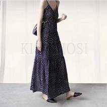 kirahosi B 여성 여름 원피스 민소매 예쁜 나시 뷔스티에 롱 스커트 33 AEsxvh4