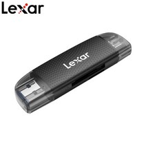 카드리더기 usb sd card Lexar 2-in-1 카드 리더기 usb 3.2 유형-C 듀얼 인터페이스 TF, 01 Black
