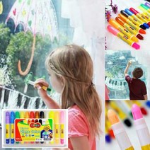 글라스 칼라 토루 12색 유리 마카 젤 워셔블 창문 카페 유치원 어린이집 문 꾸미기 그리기 마커 팬 펜