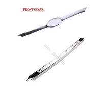 현대 투싼 2015-2020 용 ABS 도금 크롬 프론트 후드 보닛 그릴 립 몰딩 커버 트림 바 장식 메쉬, 3