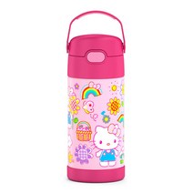푸고 써모스 펀테이너 빨대컵 355ml, 푸고 펀테이너 빨대컵 헬로키티