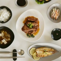 감성 조약돌 6인 42P 신혼 그릇 식기 홈 세트(사은 행사중), 화이트