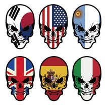 해골 스티커 해골 국기스티커 국기스티커, 한국