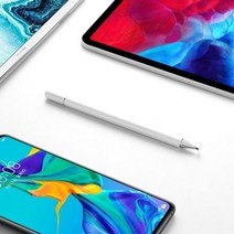 스타일러스 펜 그리기 용량 성 스크린 터치 삼성 갤럭시 호환 탭 A7 라이트 8.7 SM T220 T225 A 8.0 T290 T, 한개옵션1, 02 white