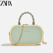 7종 ZARA 자라 여성 파스텔 꽈배기 원통 백