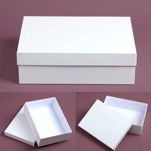 히뚜상점 선물상자 화이트 투명창상자 포장용박스 쿠키용기 종이포장박스 고급쇼핑백 답례품박스 떡포장용기 선물상자도매 무지박스