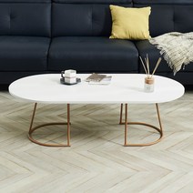 일립스 1200 거실 테이블 높은 낮은 좌식 쇼파 티 화이트 골드 대리석 마블 패턴 원형 예쁜 타원형 라운드, 2. 화이트/골드