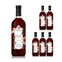 포모나 홍차시럽 1000ml 6개(박스), 단품
