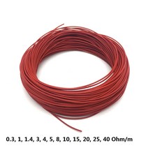모든 크기 저전압 5V 12V 24V 36V 48V 전기 DIY 자동차 난방 시트 담요 따뜻한 와이어 불소 플라스틱 난방, 09 25 meters_02 1 Ohm
