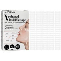 미간주름 팔자주름패치 보이지 않는 얼굴 리프팅 테이프 주름 제거 스티커 이중 턱 리프트 V 모양 리필 투명 얇은 패치 도구 100 개, [01] 100pcs