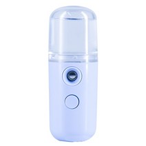 얼굴 스티머 수분관리기 페이스 스팀기 보습 가습기 나노 페이셜 분무기 페이셜 usb 충전식 분무기 미용 기기 스킨 케어, 푸른
