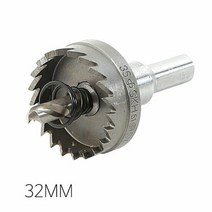 세양 홀쏘 홀커터 32MM 천공깊이 8mm 철판 합판 함석, 단품