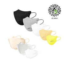 A3 숨쉬기 편한 장시간착용용 마스크 무통증마스크 컬러마스크 비말차단마스크 새부리형 3D입체형 성인 청소년 어린이 영유아 얼큰이마스크 50매(사은품증정), XS(초소형), 새부리형/연베이지
