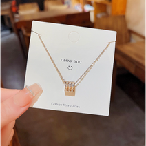 지산 데일리 목걸이 여성 패션 티타늄 심플