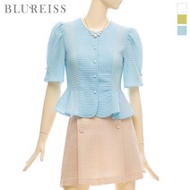 [블루레이스] 링클퍼프페플럼블라우스_B2M1BL5441