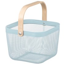 이케아 RISATORP 리사토르프 바구니 페일 블루 25x26x18cm 005.200.86