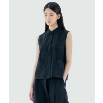 SNOWPEAK APPAREL S23MWRST23 루트 카라 나시 Black