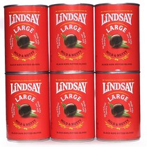 린지 라지피티드 블랙올리브 170g X 6캔 코스트코, 린지라지피티드블랙올리브170gX6캔, 6개