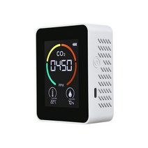 아르곤 CO2 가스 유량계 미터 감지기 분석기 공기 품질 이산화탄소 감지기 공기 감지기, 화이트
