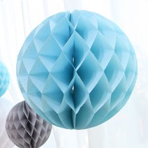 허니볼 30cm 연블루 셀프 허니컴볼 파티볼 페이퍼볼, K3허니볼(30cm)연블루