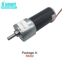 Bringmart DC 기어 모터 12 볼트 감속기 엔진 고속 토크 가역 24V DC 가역 감소 기어드 JGB37-3157, 03 12v 30rpm_04 package J