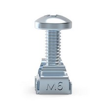 나사 세트 케이지 너트 나사 와셔 랙 마운트 서버 캐비닛 선반 라우터, m6x12 화이트, 1개