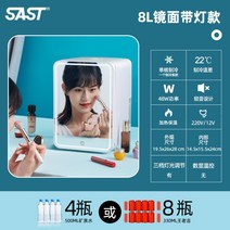 소형 가정용 사무용 냉동고 마스크팩냉장고 보관함 뷰티냉장고, 8L 양용 냉장고 [화장품 미러리스 라이트]