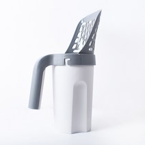 가지고 다닐 수 있는 고양이 모래삽 높은 수용력 그레이, 그레이요