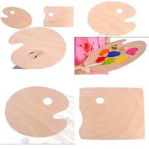 미술용 우드 파레트 핸드파레트 미술용 우드파레트 수채화파레트, 사각 대