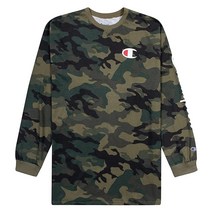 Champion 챔피온 남성 클래식 긴팔 티셔츠 차콜 헤더 4XL 톨