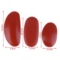 도예재료 3pc 레드 매우 부드러운 손 만든 조각 세라믹 diy 클레이 아티스트 보조 특수 도구 레드 도자기 클레이 아티스트 실리콘 고무 228, 빨간색