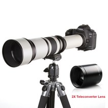 DSLR 미러리스 렌즈 단 광각 망원 650-1300mm f8.0-16 수동 초 줌 + canon nikon pentax olympus sony fuji dslr 용 2x 호환, 올림포스 산